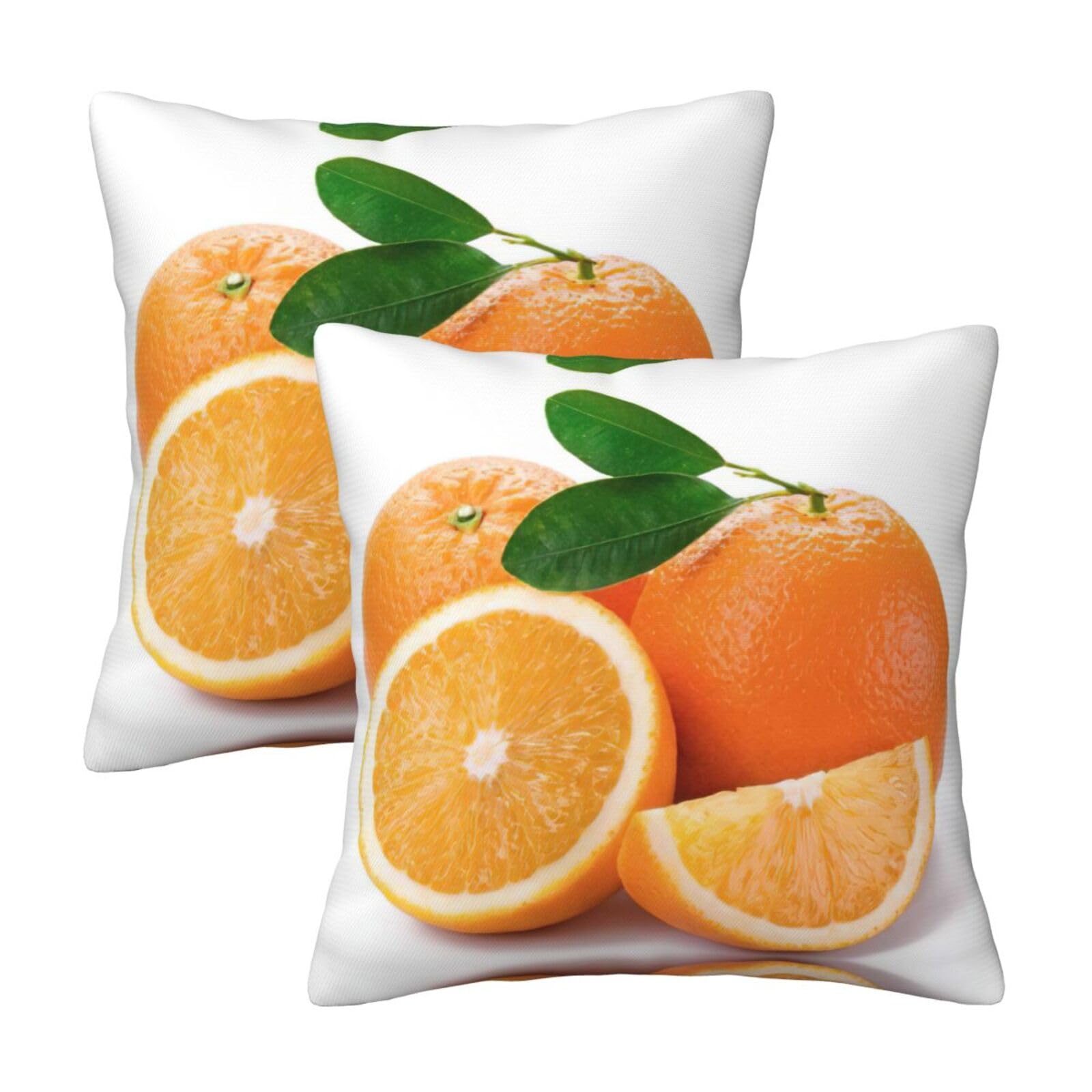 RRhgipp Orange Throw Pillow Cases Decorative Cushion Covers Couch Bed Sofa Decoration Xmas Gifts Bed