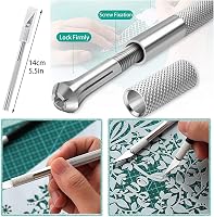 Chedin 26 részes plotter kiegészítő készlet - Vinyl kivágó eszközök, skalp kések, spatula, vonalzó - DIY barkács szett tárolótáskával 5