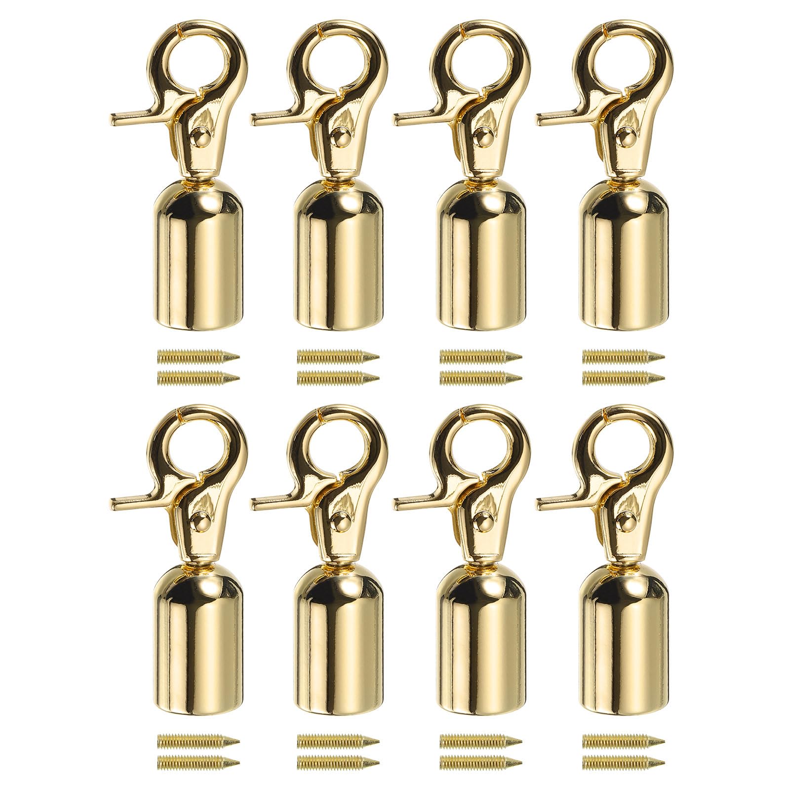 Terminales para bolsa de borla y correa de bricolaje uxcell de 13 mm en color dorado