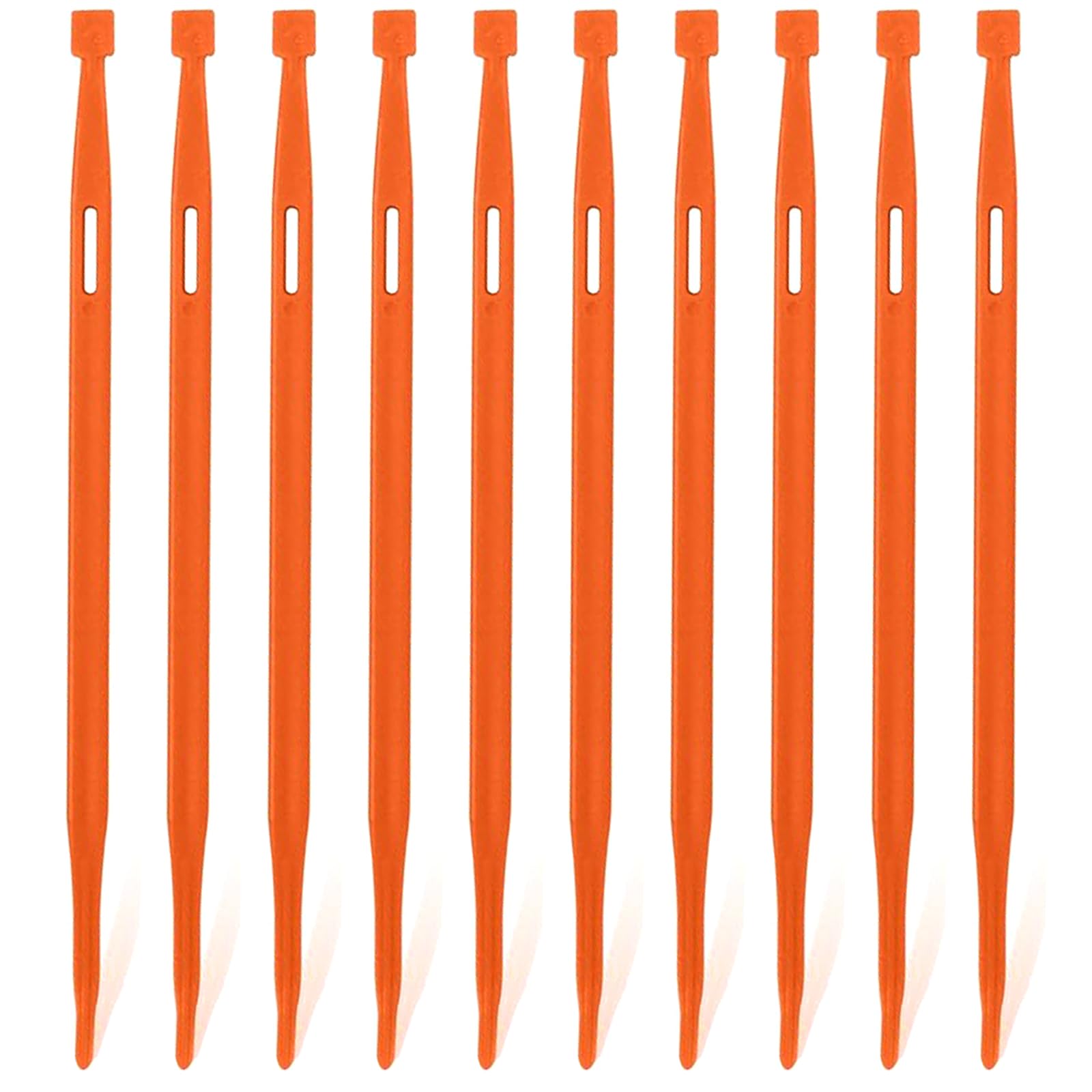 FQTANJU Purple Thang Sewing Tool Kit - 10 Pcs Multifunctional Sewing & Quilting Aid for Craft Projects, Fabric Turning and Elastic Threading (C-10pcs Orange)