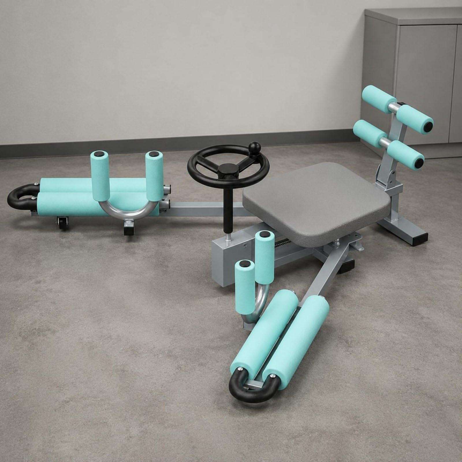 Flexibility Attrezzo per Spaccate Allenatore per Flessibilità Macchina per Stretching Estensore Gambe Regolabile in Acciaio con Punti Imbottiti con