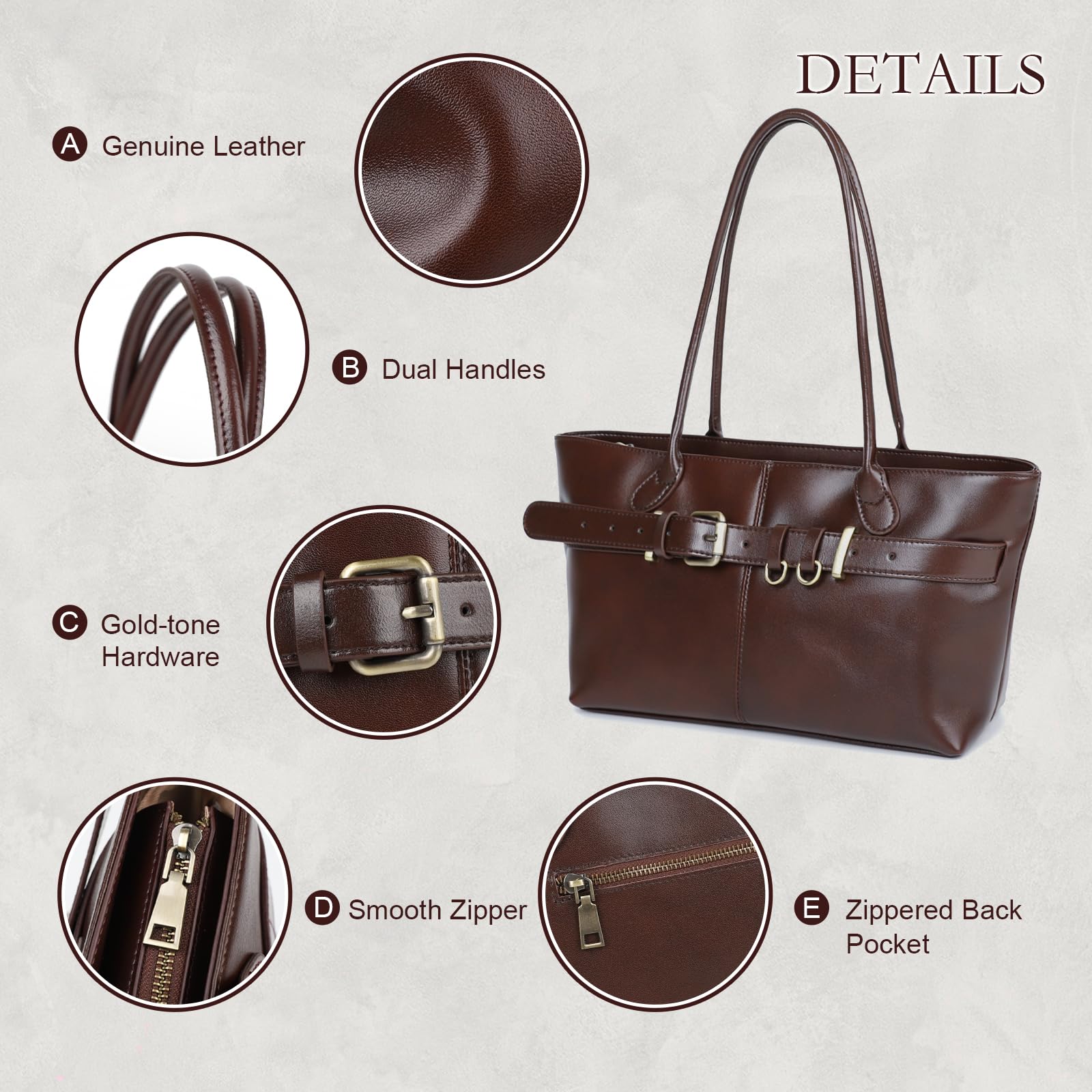 Bolso Tote de Piel para Mujer