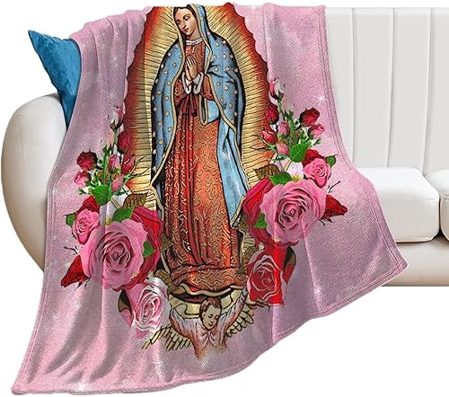 Manta de franela de franela suave y cálida y cómoda para sofá, dormitorio, oficina de invierno y campamento turístico, 60 x 50 pulgadas