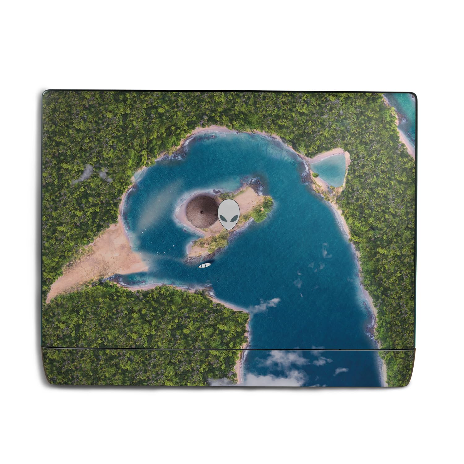 Laptop Skin Compatible with Alienware 18 Area-51 (2025) - Arial Beach - Premium 3M Vinyl Protective Wrap Decal Cover - Easy to Apply | Crafted in The USA by MightySkins