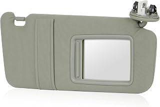 Gray Passenger Right Side Sun Visor Replacement Compatible with 2007 2008 2009 2010 2011 Toyota Camry with Sunroof Replace 74310-06770-B0