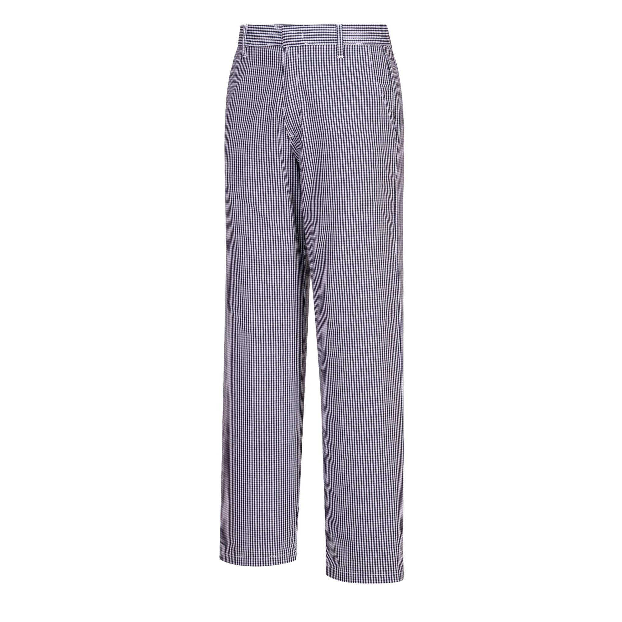 Portwest Pantalon de cuisine Barnet, Couleur: Bleu Check, Taille: M, C075CHRM