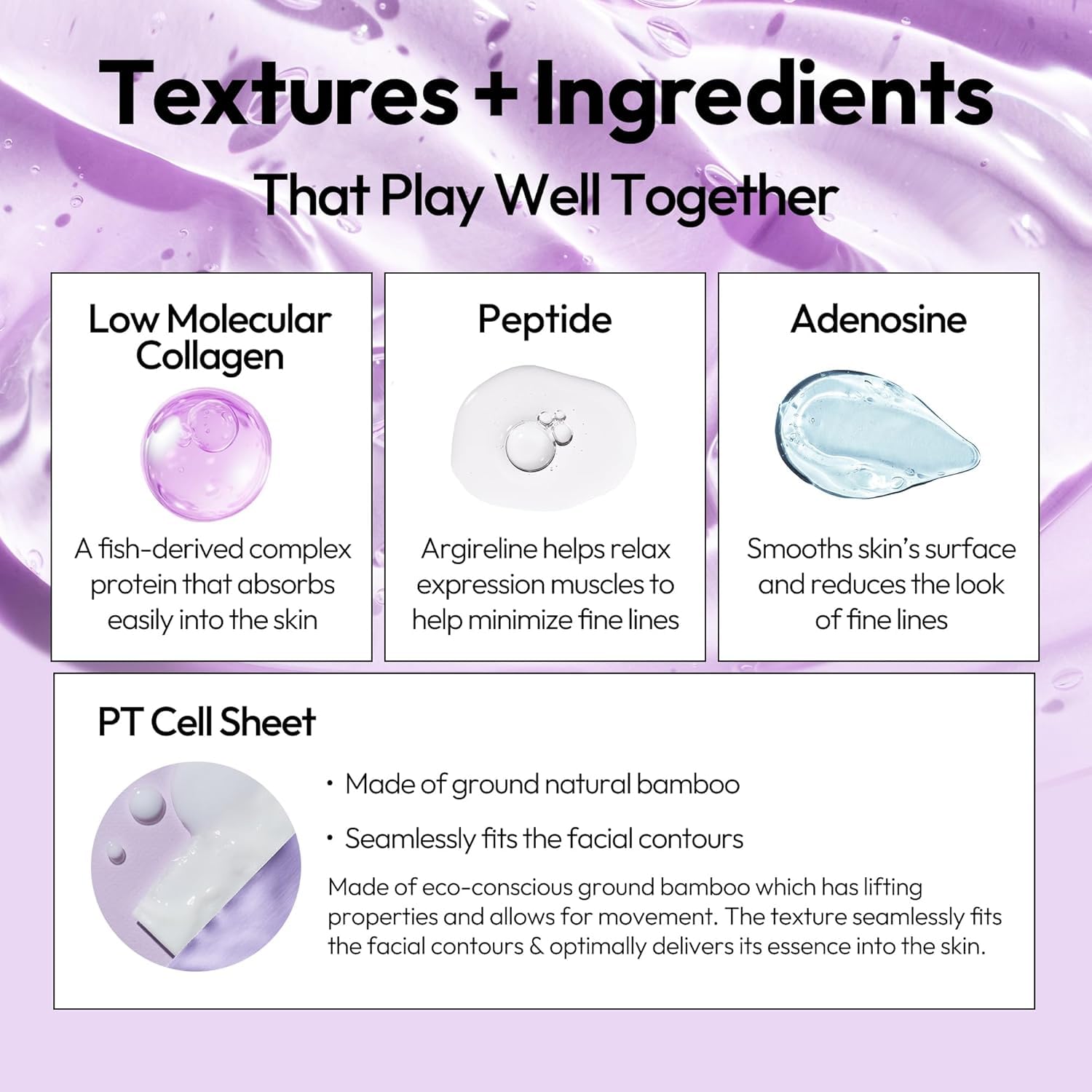 LAPCOS Pearl Sheet Mask, Daily Face Mask with Probiotics to Clarify Skin, Korean Beauty Favorite, 5-Pack: Collagen - 10ct