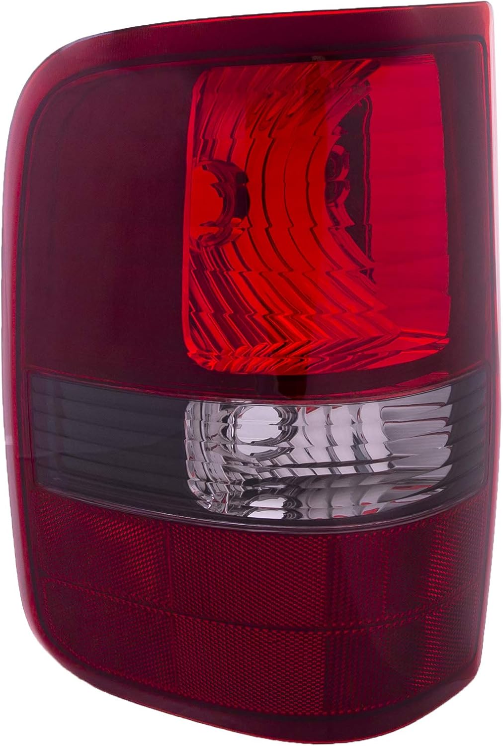 HEADLIGHTSDEPOT Tail Light Black Housing Harley Davidson w/Styleside Driver Left Compatible with Ford F150/ F250