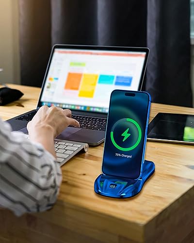 Miniatura 5 de Estación de carga magnética, soporte de cargador de 100 W para múltiples dispositivos, con cable de carga magnético, para iPhone 151413 Pro Max,