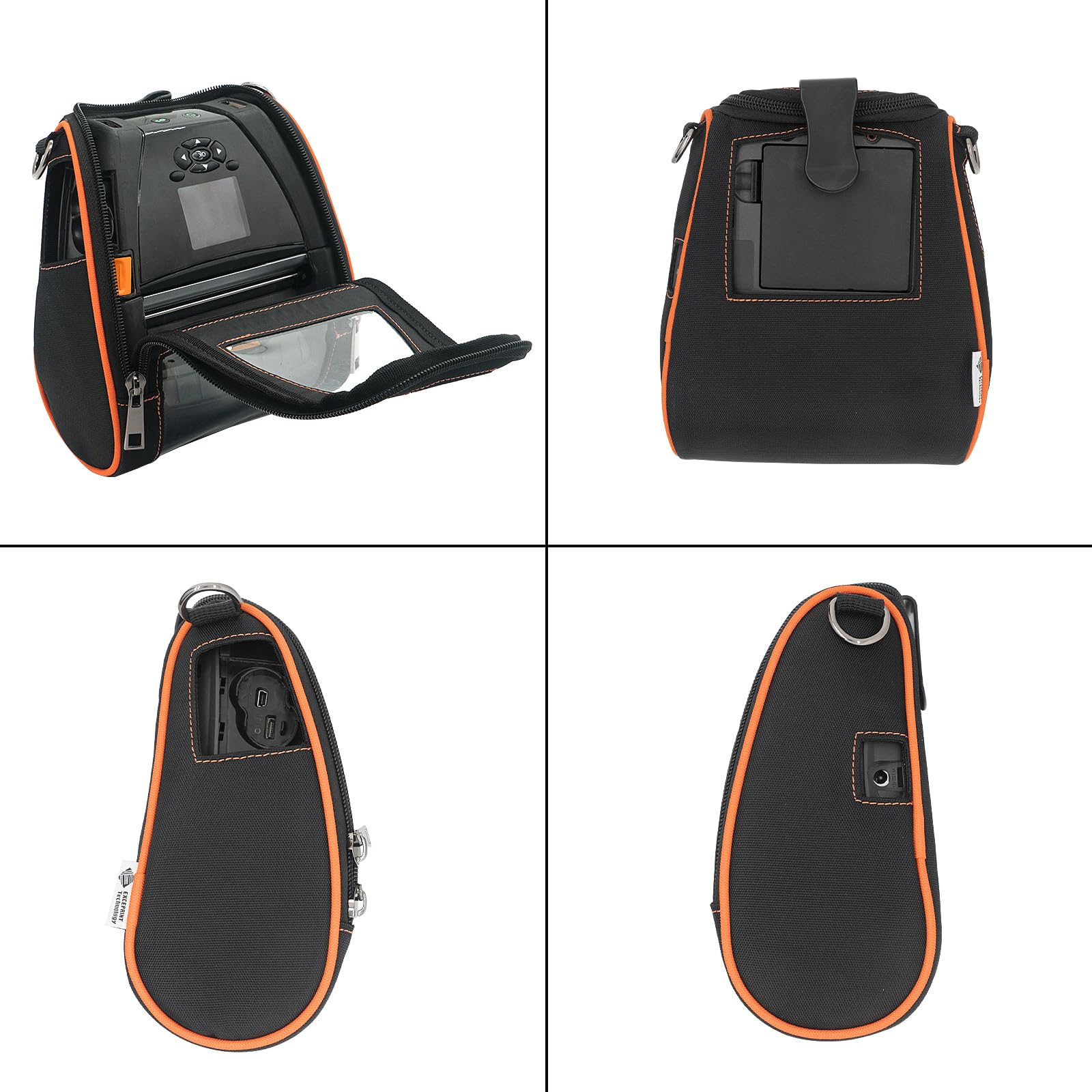 Soft Carrying Case for Zebra ZQ630 QLN420 Mobile Thermal Printer, 2024 Upgrade Case Holster with Shoulder Strap and Belt Clip - Image 4