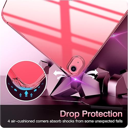 Vista 27 de TiMOVO Funda transparente para iPad (A16) 11ª generación de 11 pulgadas 2025, iPad de 10.9 pulgadas 2022, funda protectora trasera transparente