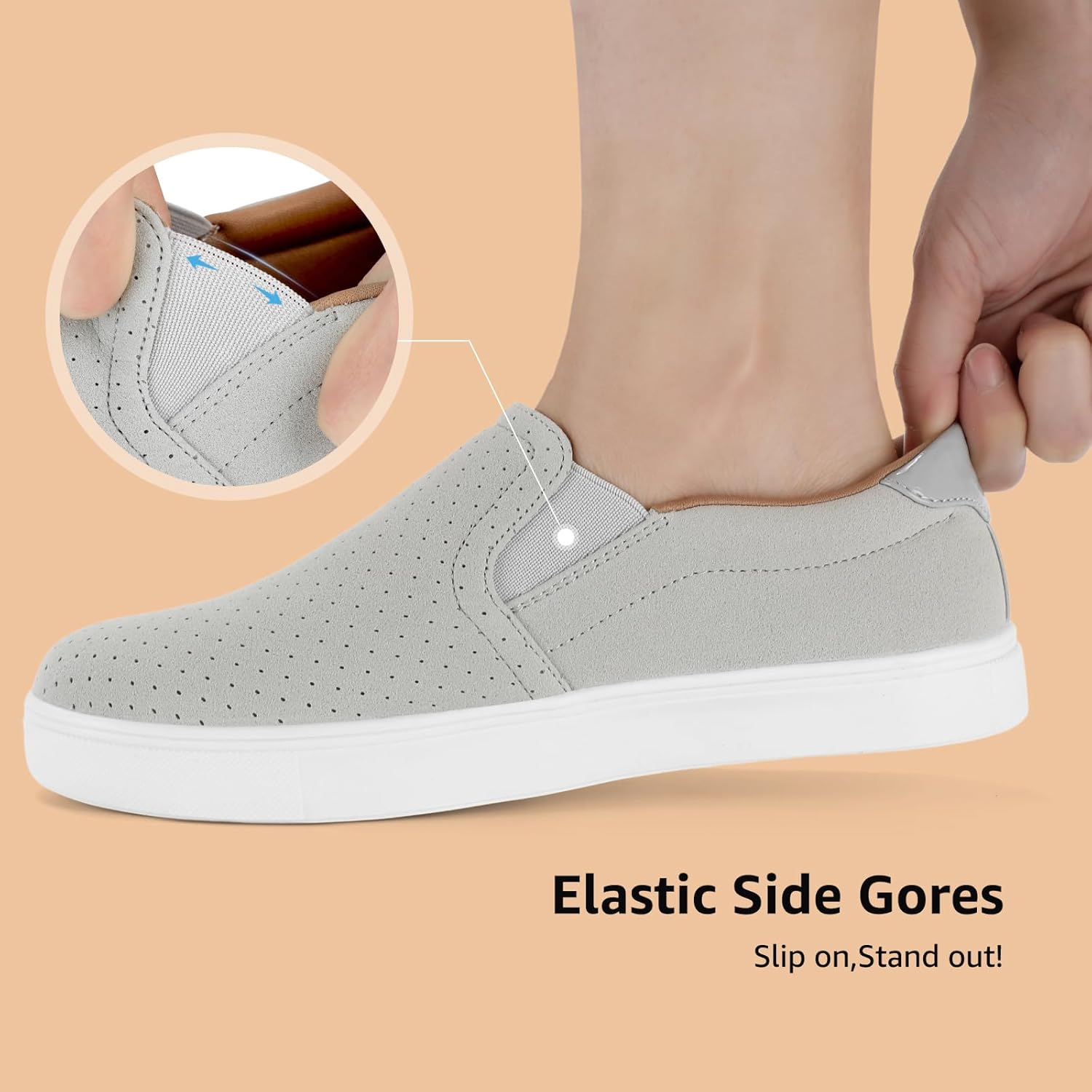 STQ Slip On Shoes for Women Comfort Fall Loafers Soft Business Casual Sneakers - Image 8