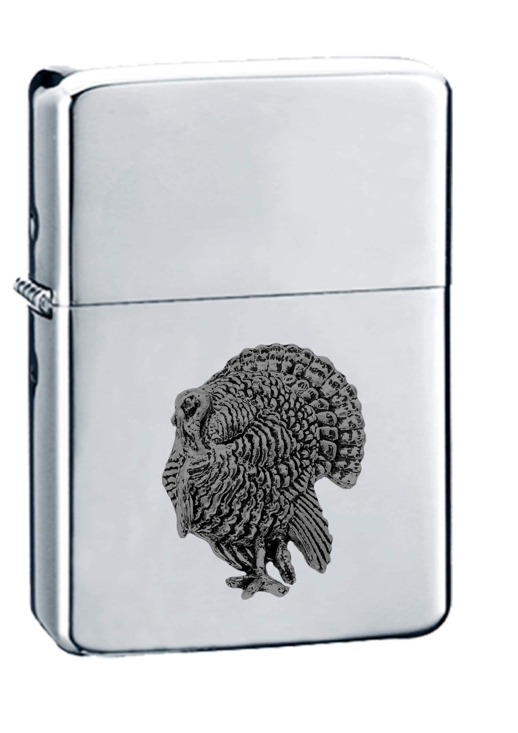 Briquet Turquie B17 chrome et étain, votre allié coupe-vent pour toutes vos sorties en plein air