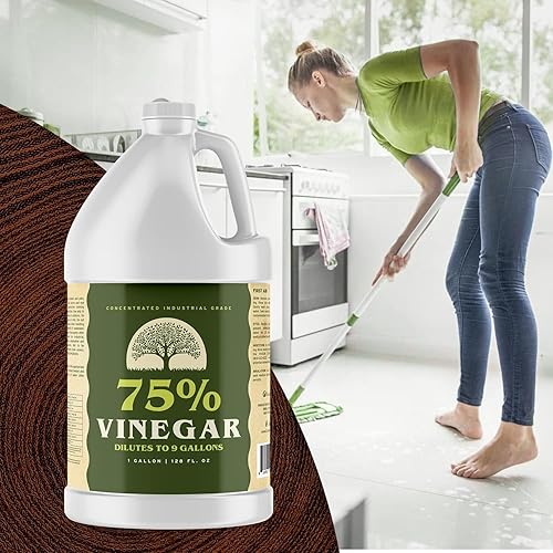 Miniatura 4 de Ecoxall Vinagre puro 75% - 4 galones - Limpiador concentrado 100% natural - 450 granos - Fuerza industrial - Excelentes productos químicos