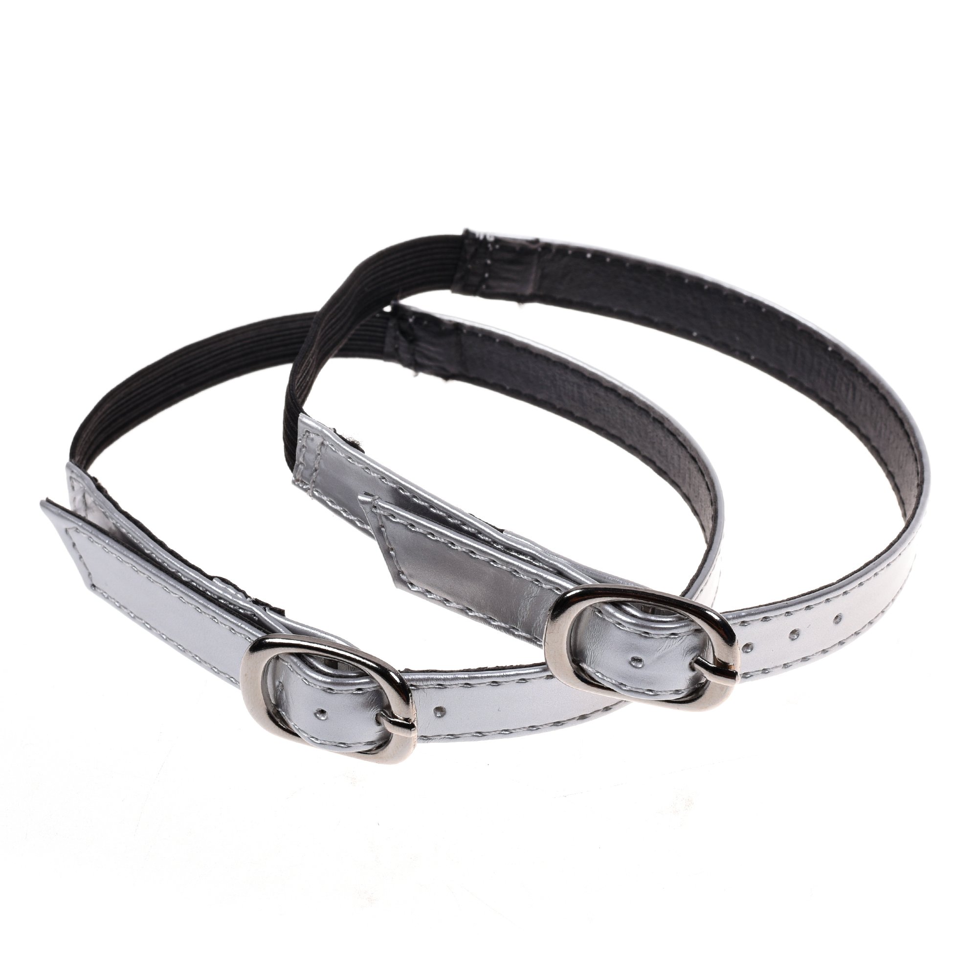 KLOUD City ® Different Color Choose PU Leather Lady High Heeled Shoe Bungee Shoelaces, Sep-in Anti Slip Shoe Straps with Buckle