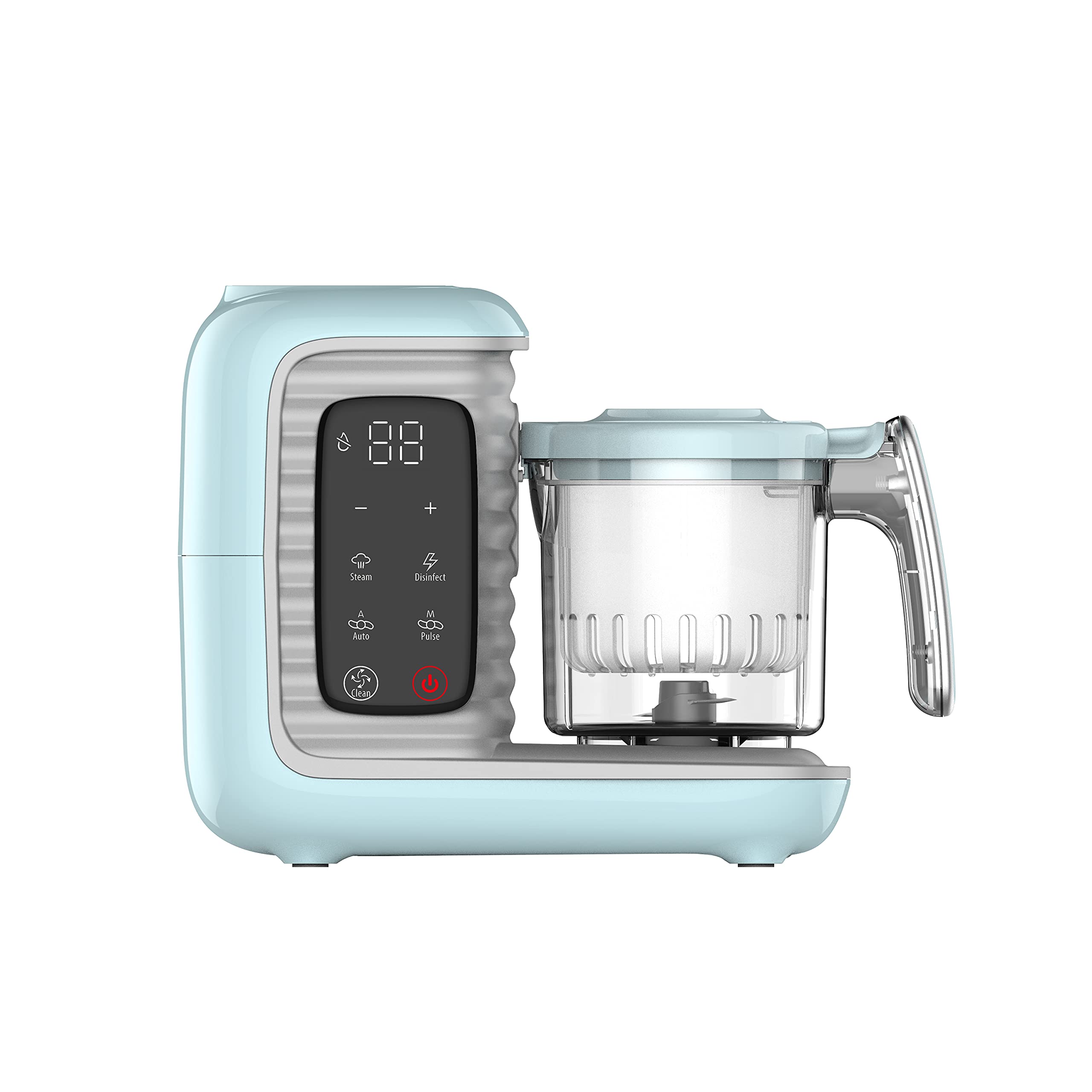 LuxxBaby QooQit+ Machine de nourriture pour bébé 7 en 1 pour tout-petits, fabrication d'aliments organiques avec cuiseur vapeur, mixeur, hacheur, dégivreur, réchauffeur, désinfecteur, nettoyage