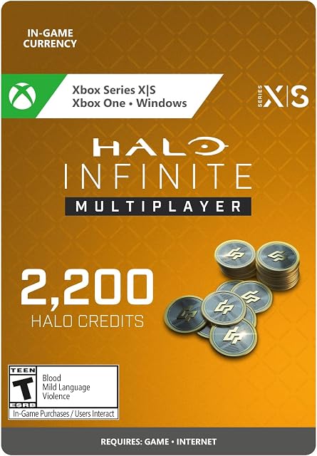 Halo Infinite: 2, 000 Halo Credits + 200 Bonus  Xbox & Windows [Digital Code]