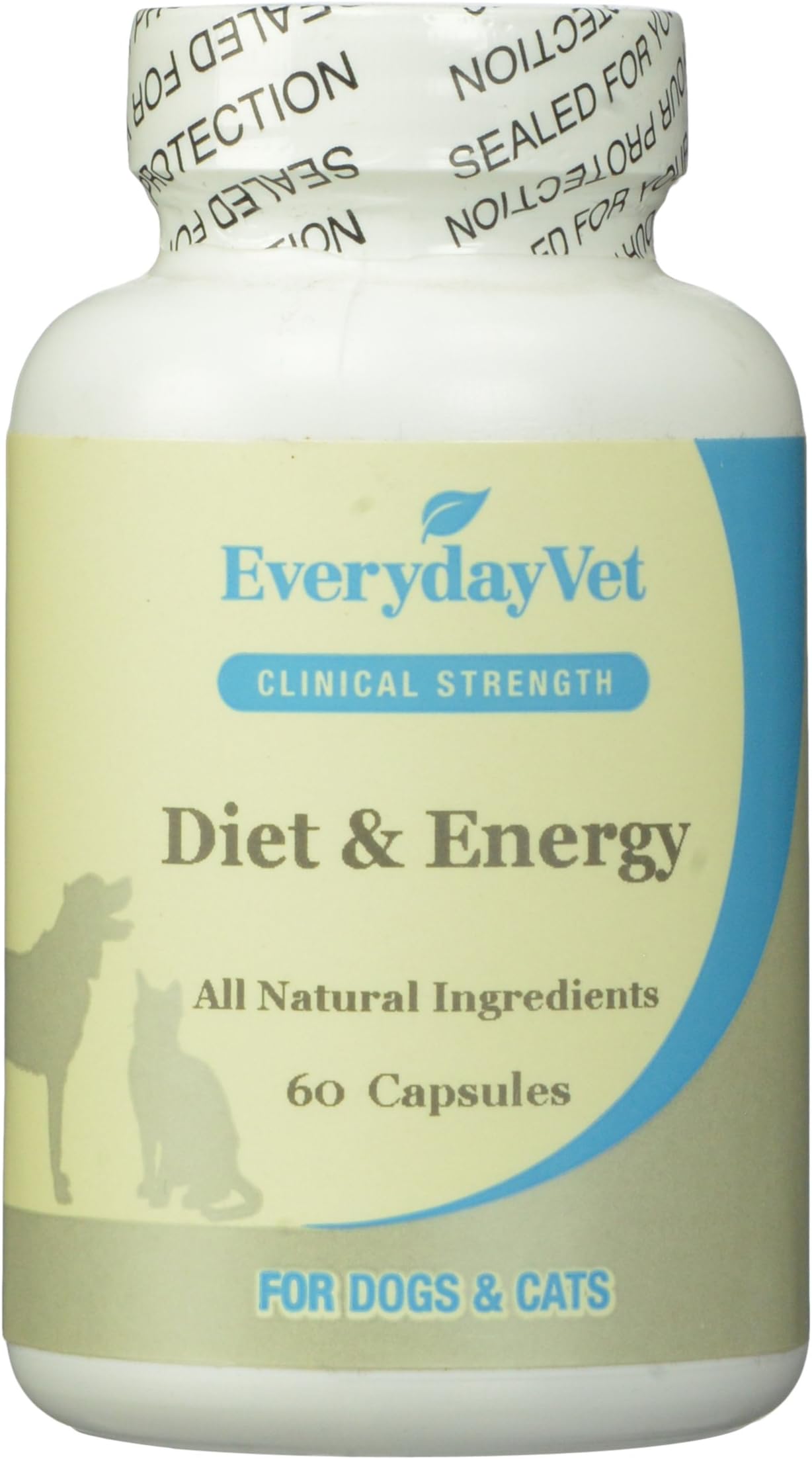 EverydayVet Diet and Energy, Contains 60 Capsules Per Bottle
