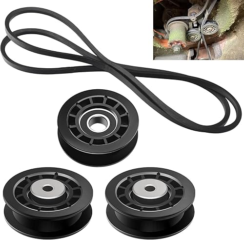 (2) 587973001 (1) 587969201 Poleas - 580364609 Kit de correa y poleas compatible con el kit de reparación de correa Husqvarna A-WD, para Husqvarna L