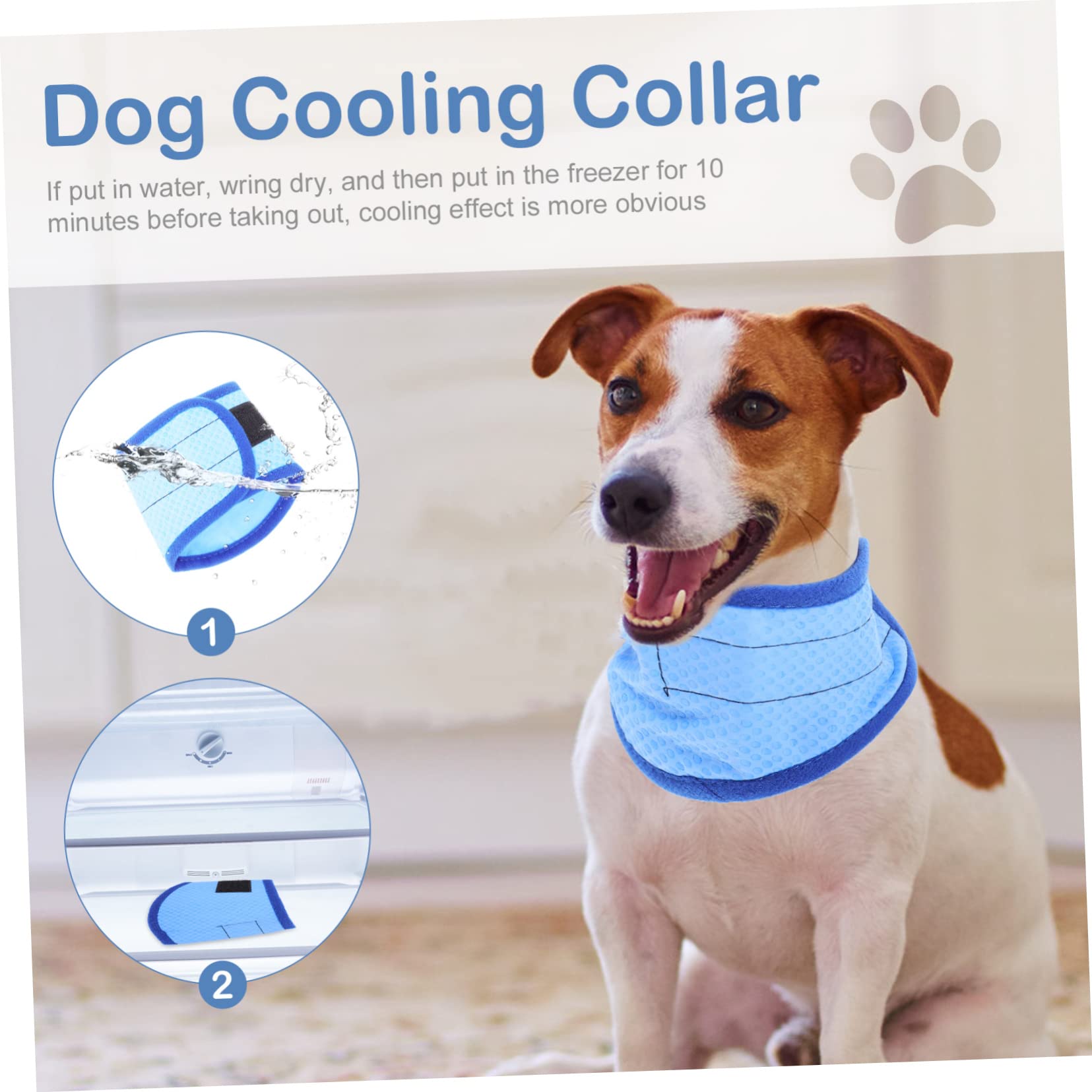 Kisangel 4stücke Kühlendes Hundehalsband Aus Atmungsaktivem Material Accessoire Für Sommerpartys Und Outdoor-aktivitäten Mit Innovativer Kältetechnologie Für Sofortige Abkühlung