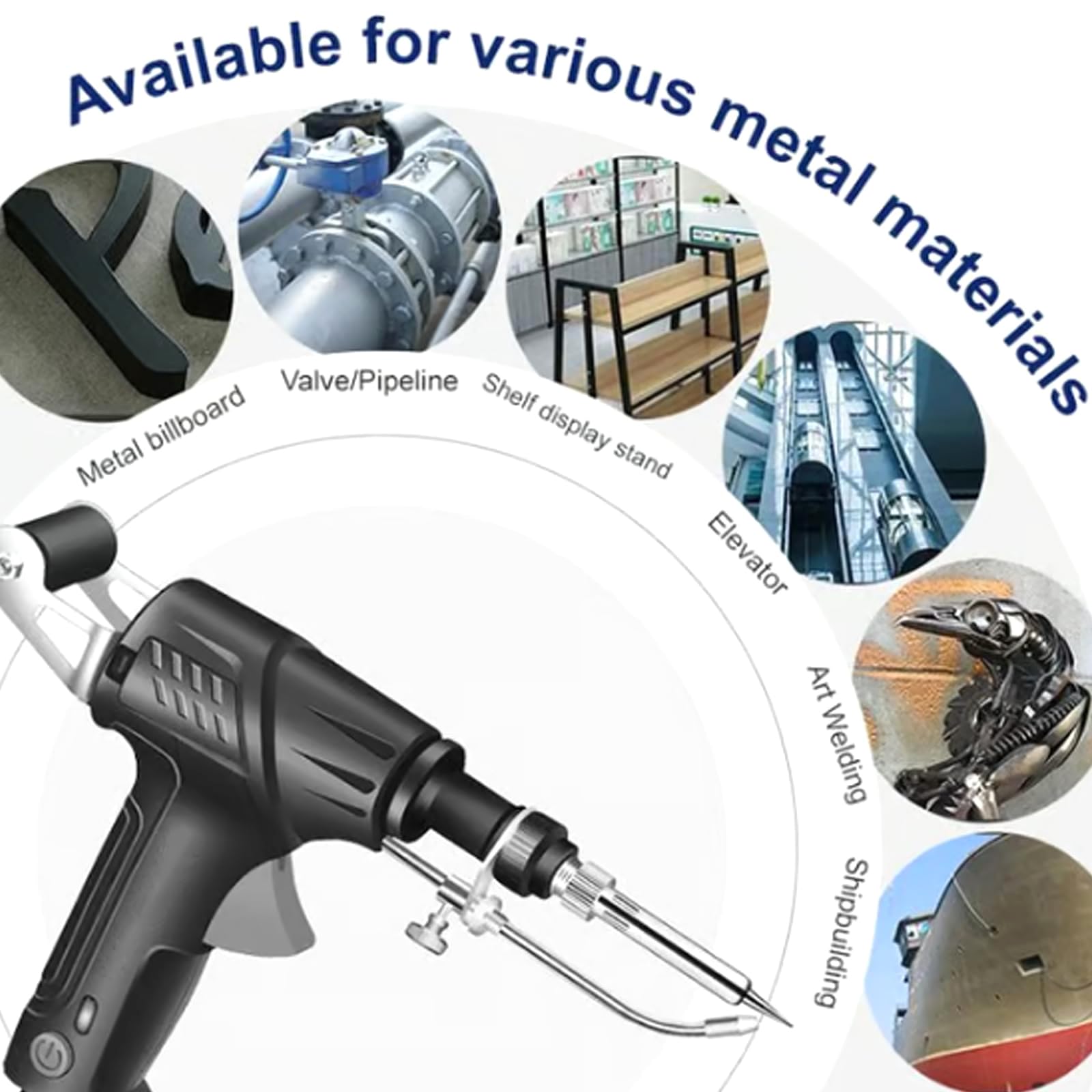 8PCS Internally Heated Industrial Welding Tools, 2025 New Industrial Welding Machine, Automatic Multi-function Soldering Iron Soldering Gun Set for Industrial Home DIY — Amazon image 3