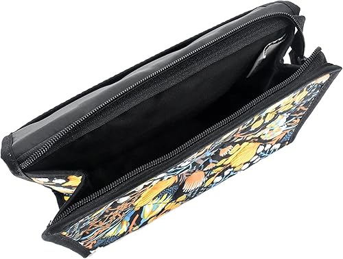 Miniatura 3 de Bolsa de cosméticos con espejo de Marisa D'Amico, Oro + Gingko negro - Algodón