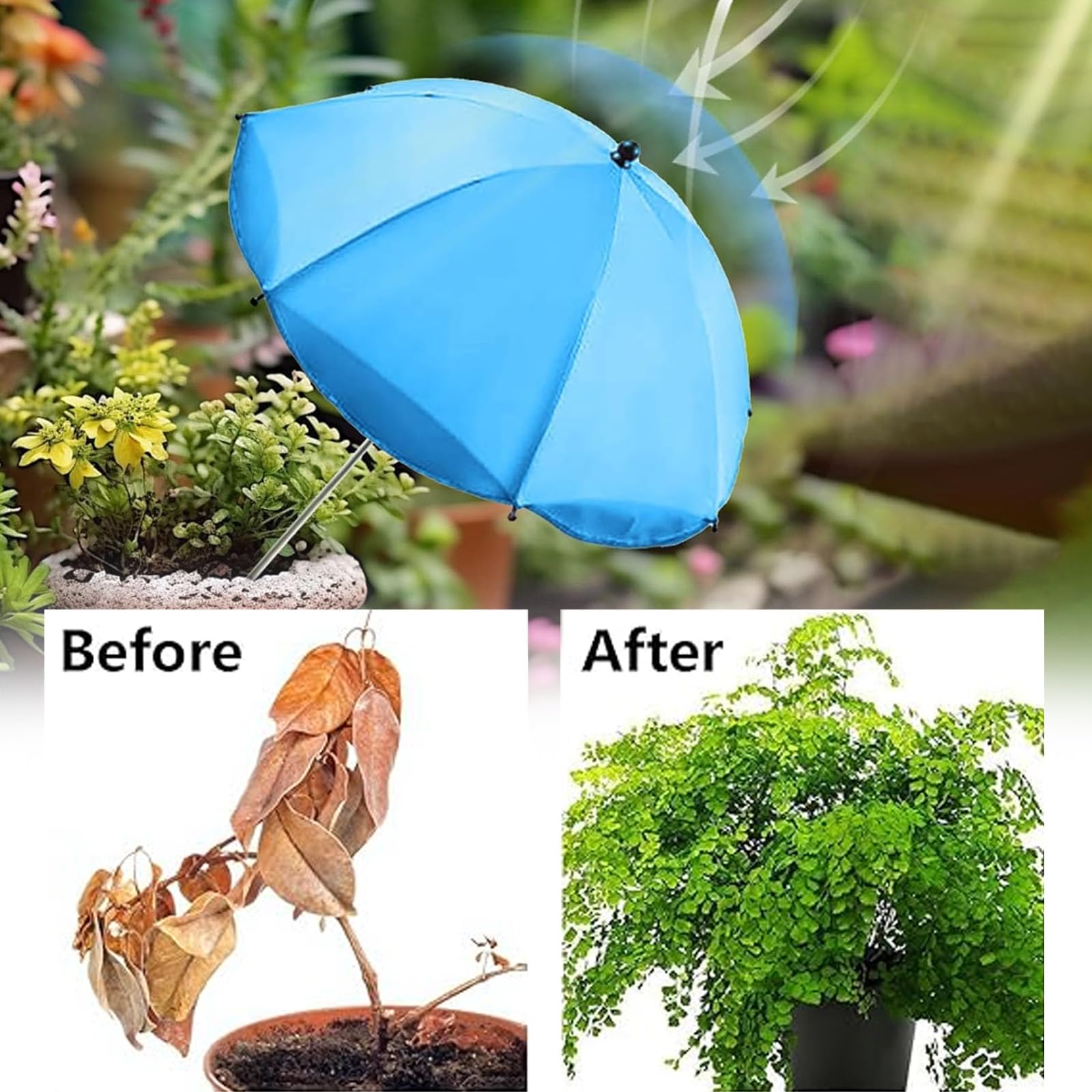 Pflanzenschirm im Freien,2 Stück Pflanzenschirme für Outdoor-Pflanzen,Plant Shade für Den Garten Im Freien,Gartenschirm Sonnenschutz,Gartenschirm Outdoor-Schutzhülle,für Topfpflanzen Blumen Gemüse
