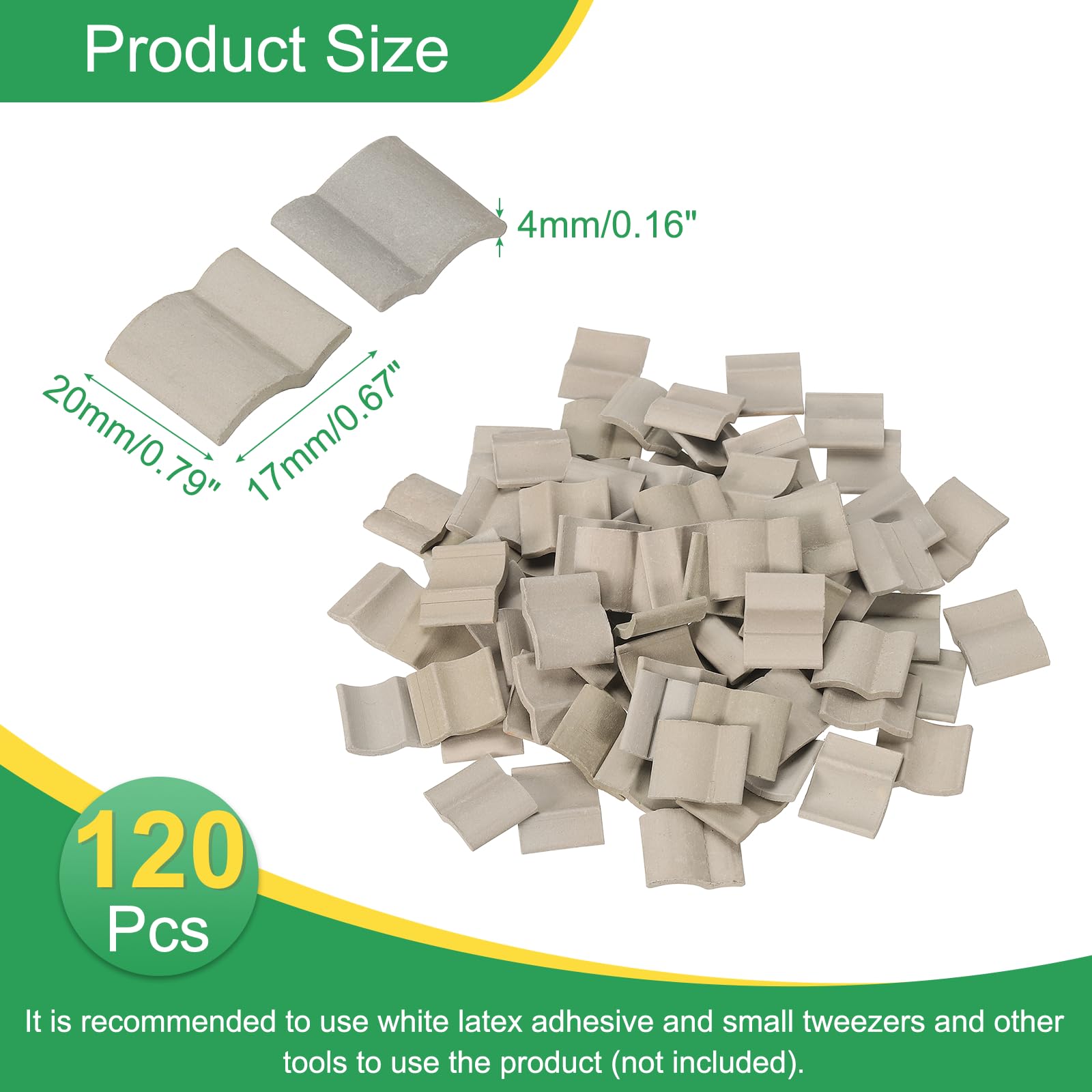 PATIKIL Miniature Roof Tile - Image 2