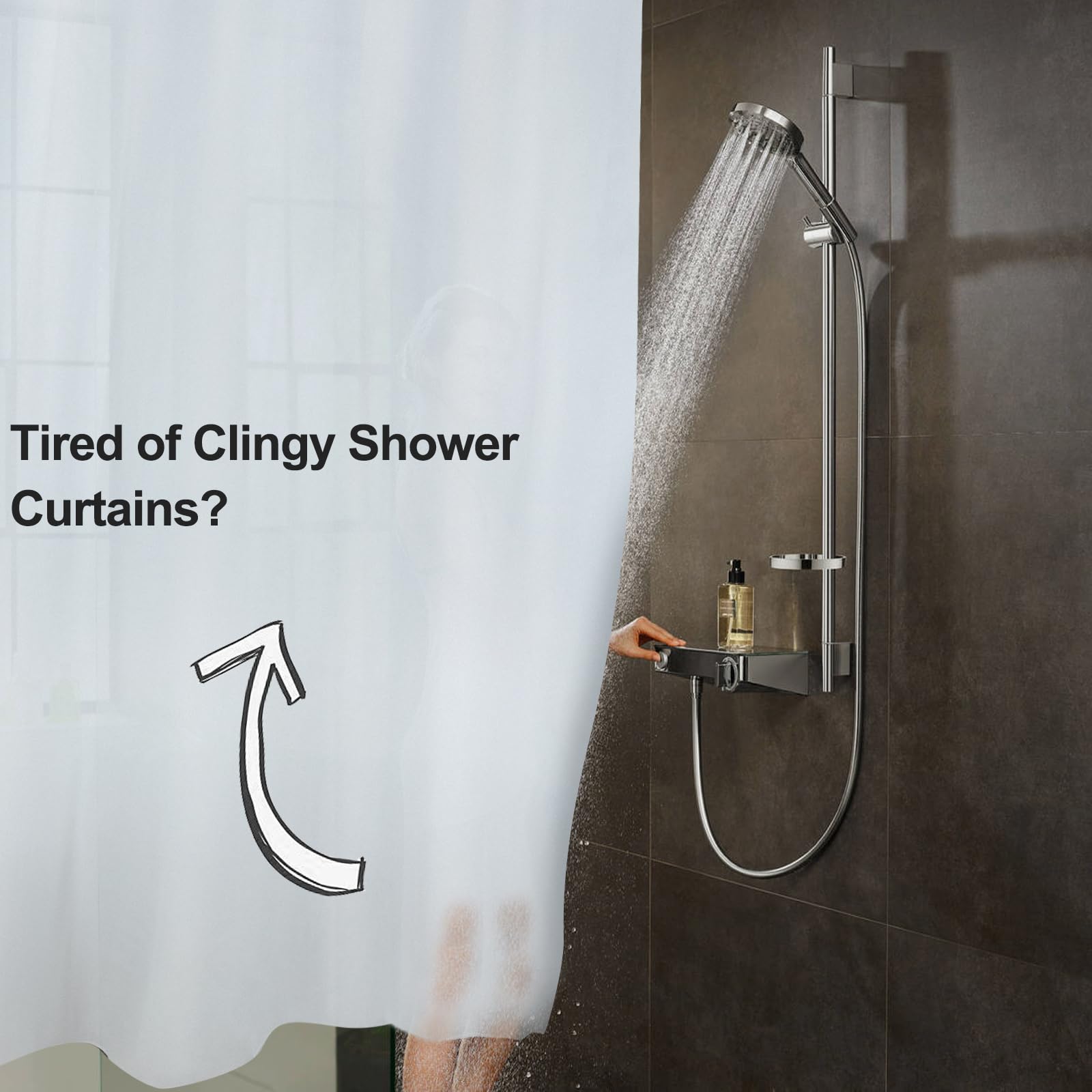 FY&XZH Shower Curtain Weights, Heavy-Duty Magnetic Weights Bottom with Rustproof Silicone Coating, Prevent Curtain Liner from Blowing in Wind, Work for Flag, Drapery, Tablecloth (3 Pairs, Gray)