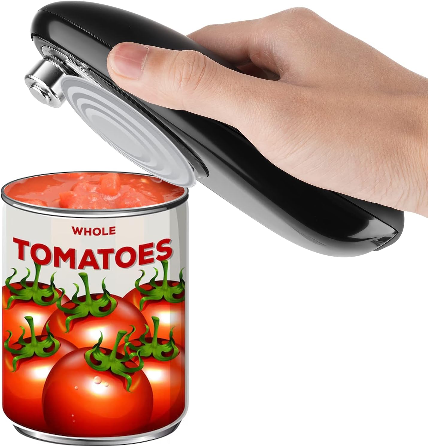 Electric Can Opener, One Touch Tin Opener Automatic Cordless Can Opener