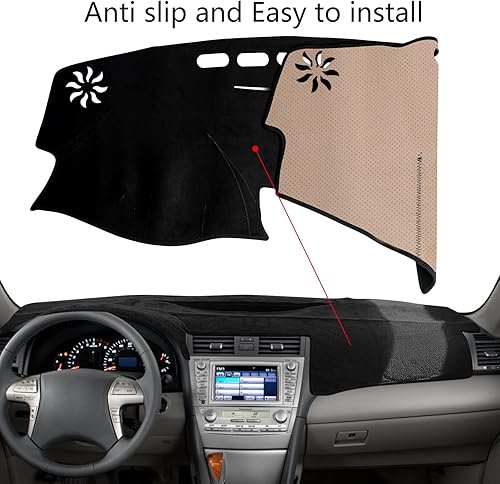 Miniatura 2 de Cubierta de salpicadero, consola central interior personalizada compatible con Toyota Camry 2007 2008 2009 2010 2011 cubierta de tablero protector