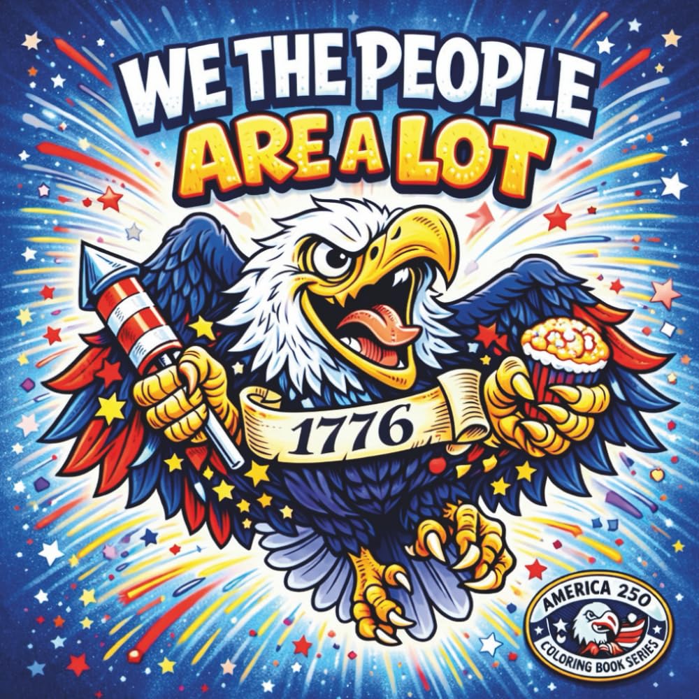 We The People Are A Lot: A Snarky Patriotic Coloring Book Celebrating America’s 250th Birthday (AMERICA 250: LOUD, PROUD & UNAPOLOGETIC)