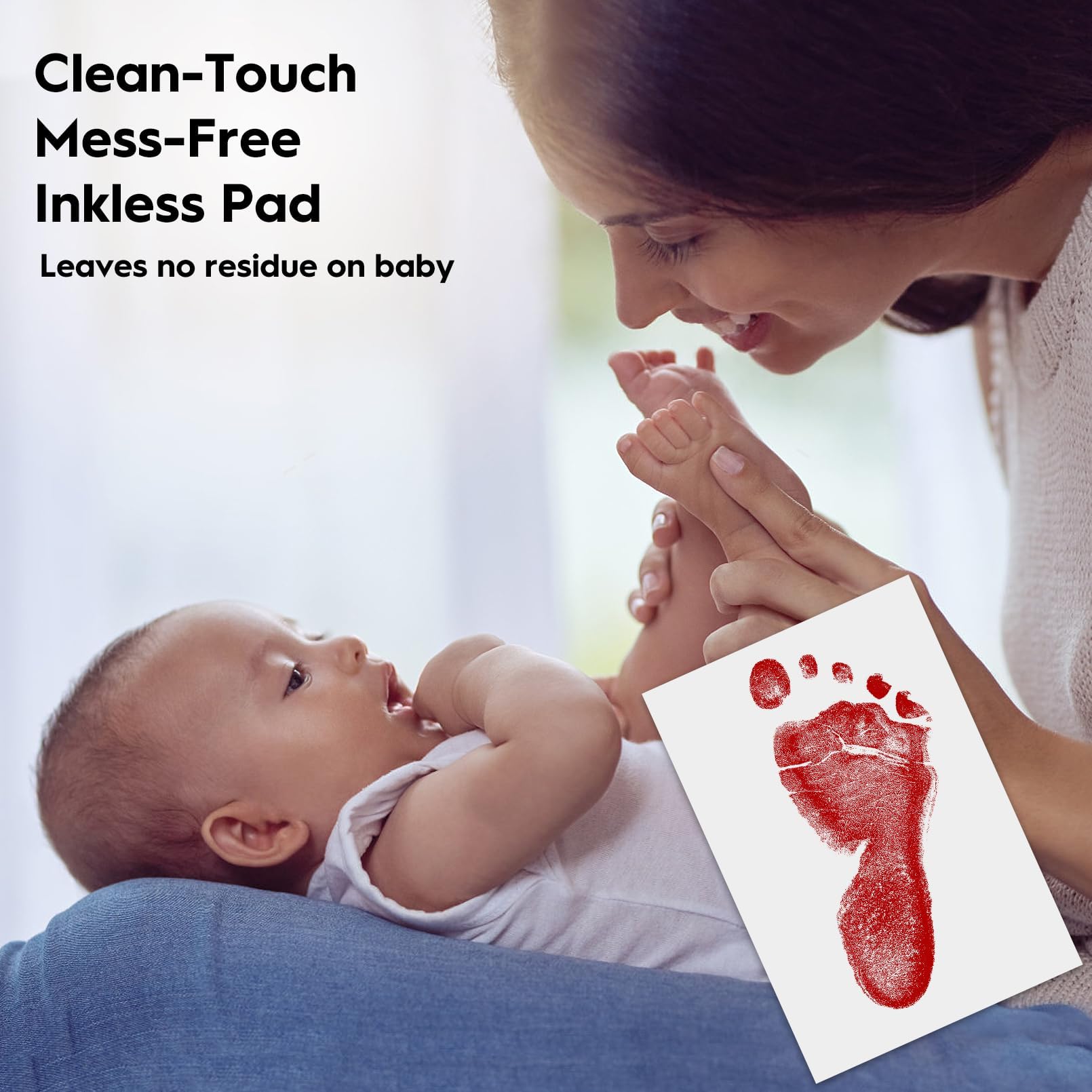 TATUNER Baby Hand and Footprint Kit Inkless - Mess Free Ink Pad, Paw Print Kit for Dogs and Cats, Safe Clean Touch Ink Pads for Newborn Handprints — view 61