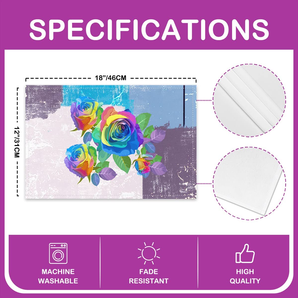 Abstract Placemats Set of 4 - Image 4