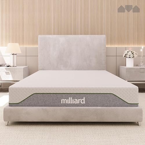 Miniatura 7 de Milliard 10-Inch Memory Foam Queen Size Mattress, Pressure-Relieving - Firm Memory Foam Mattress, Best Mattress for Classic Comfort, Restful Sleep -