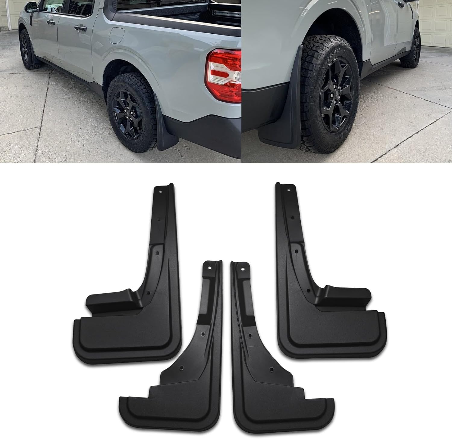 x xotic tech Mud Flaps Compatible with Ford Maverick 2022 2023 2024 2025 2026 Splash Guards Fender Flare Mudguard Dirt Slush Trap Protector Front & Rear w/Hardware Accessories 4PCS
