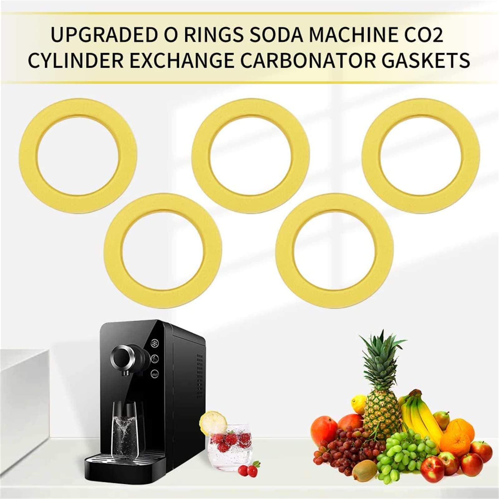 Lot De 5 Joints Toriques En Silicone Pour Machine à Soda - 19x10x3 Mm - Étanchéité Parfaite