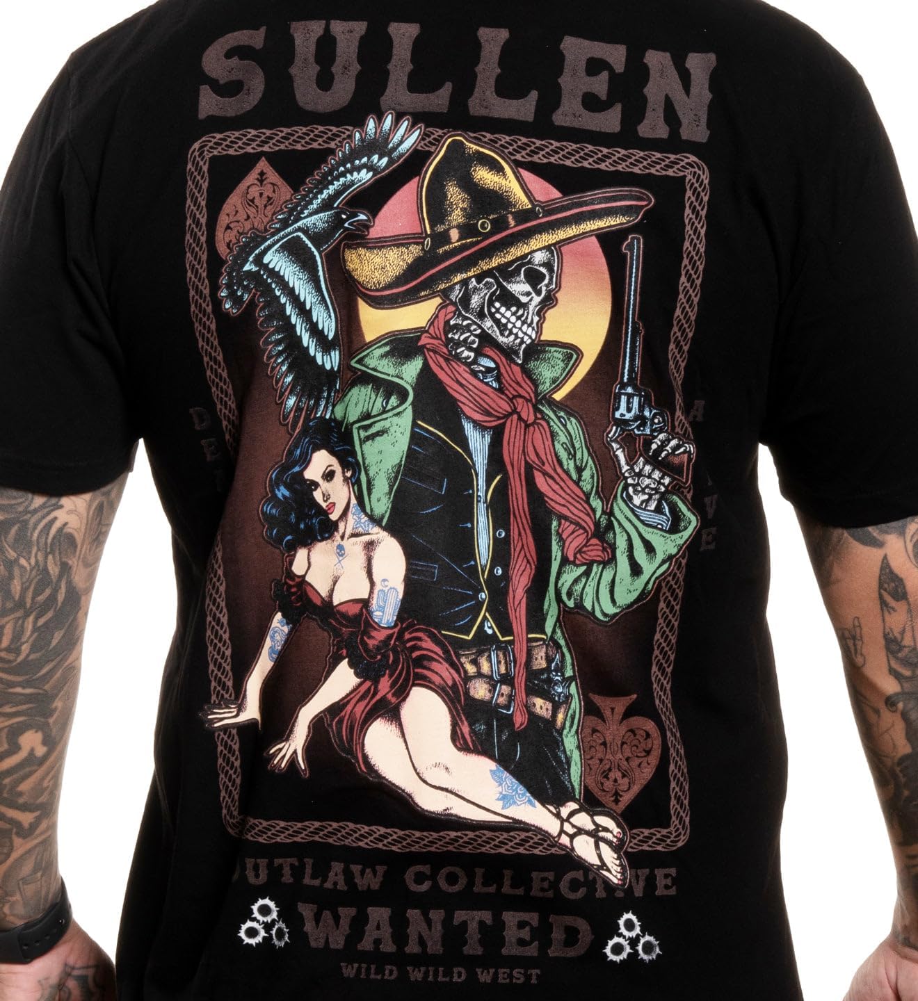 Sullen Men's Desperado Banditos De Arte Capsule Tattoo Lifestyle Graphic Premium Short Sleeve Tee