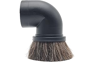 2.5 Inch Round Horse Hair Dusting Brush Attachment for Wet/Dry Shop Vacuums