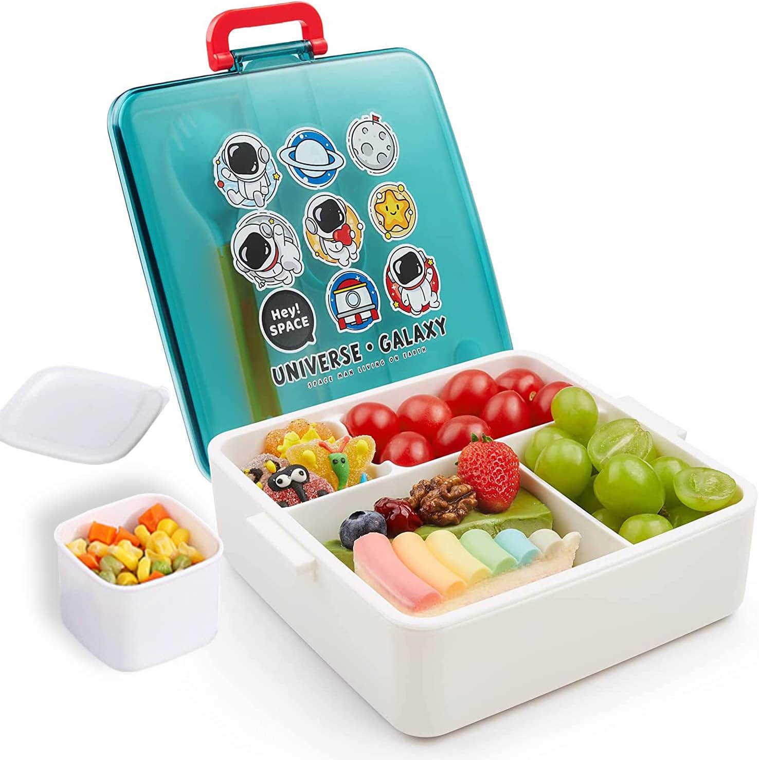Bento Box for Kids/Toddlers, 1300ml Lunch Containers with 3