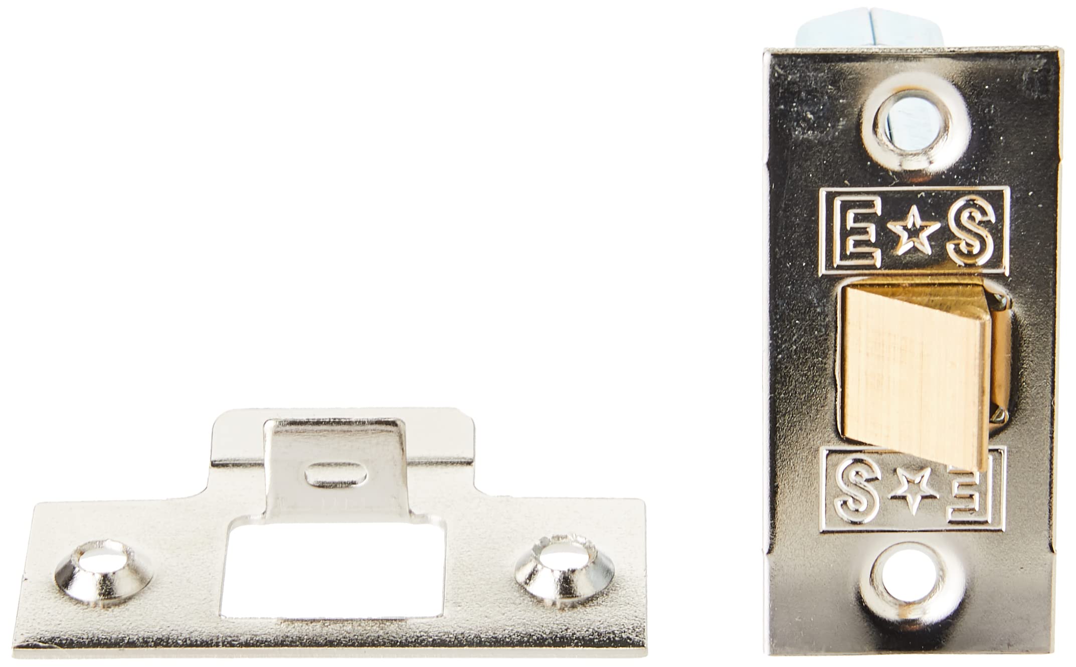 75mm Tubular Mortice Latch Polished Nickel