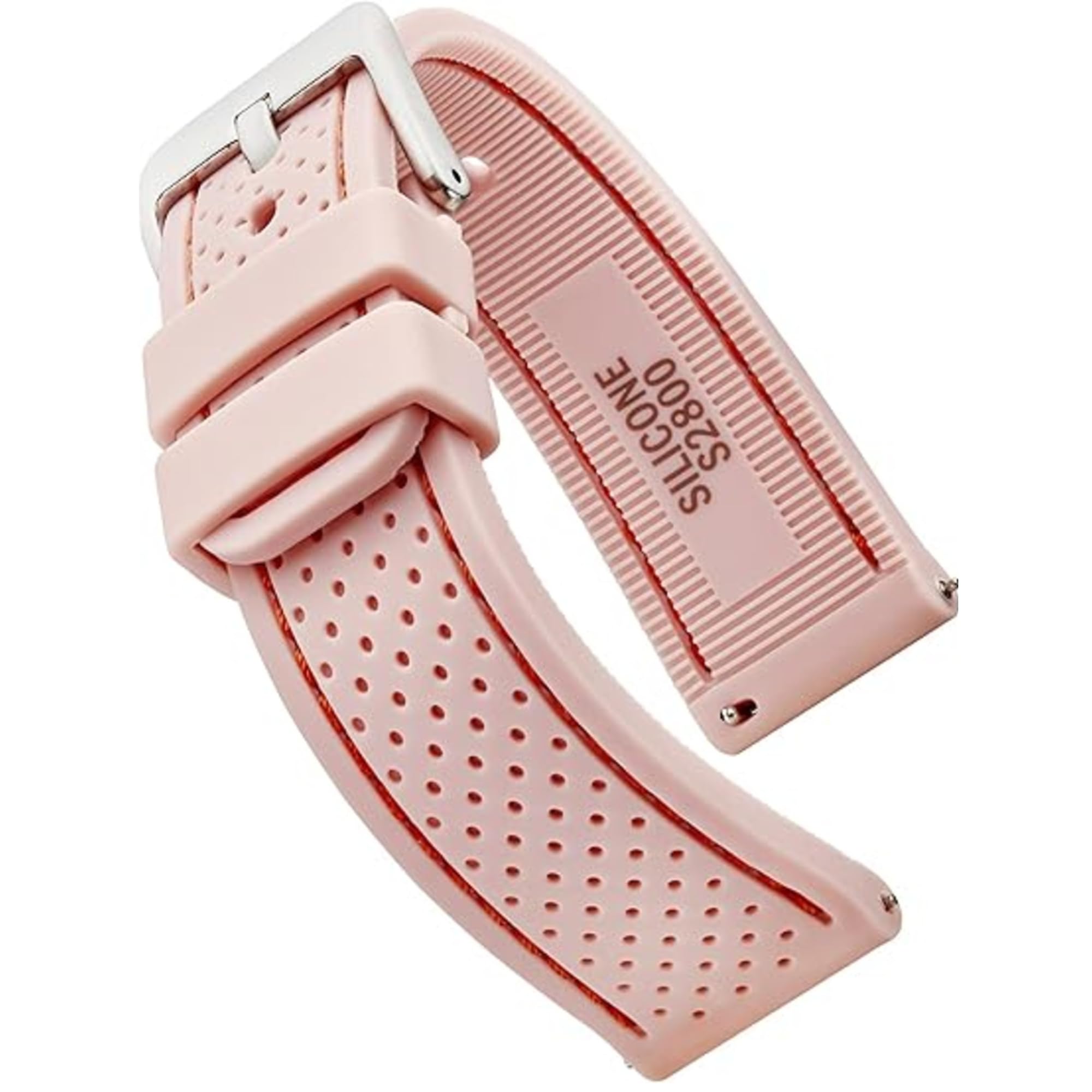 ALPINE Sporty Premium Soft Silicone Adjustable Watch Band - Replacement Rubber Watch Bands for Women &amp; Men - Waterproof Quick Release Watch Straps - Compatible with Regular &amp; Smart Watch Bands