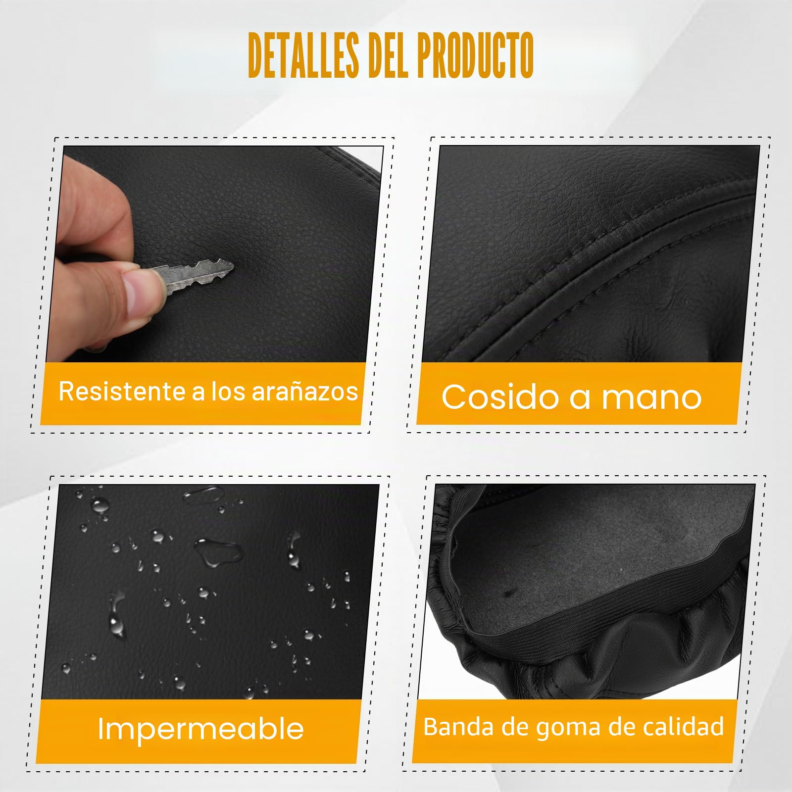 Funda Reposabrazos Coche Cubierta Protectora Compatible con VW Golf 7 MK7 2013-2020 Cojín de Apoyabrazos Consola Central Tapa Antiarañazos PU Microfibra Cuero Tapizado - Negro
