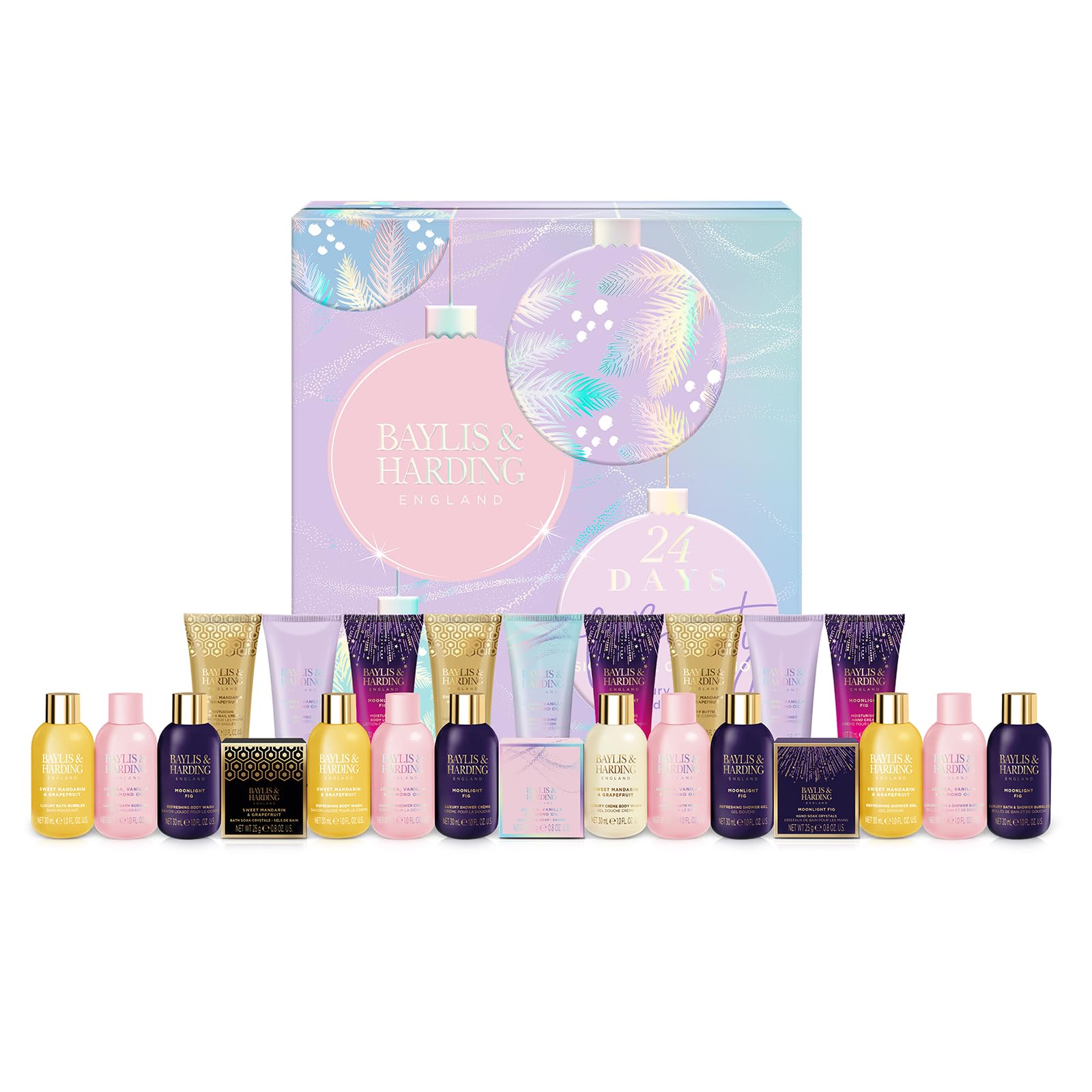Baylis & Harding Jojoba, Vanilla & Almond Oil Luxury 24 Days of Beauty Advent Calendar Gift Set - Vegan Friendly