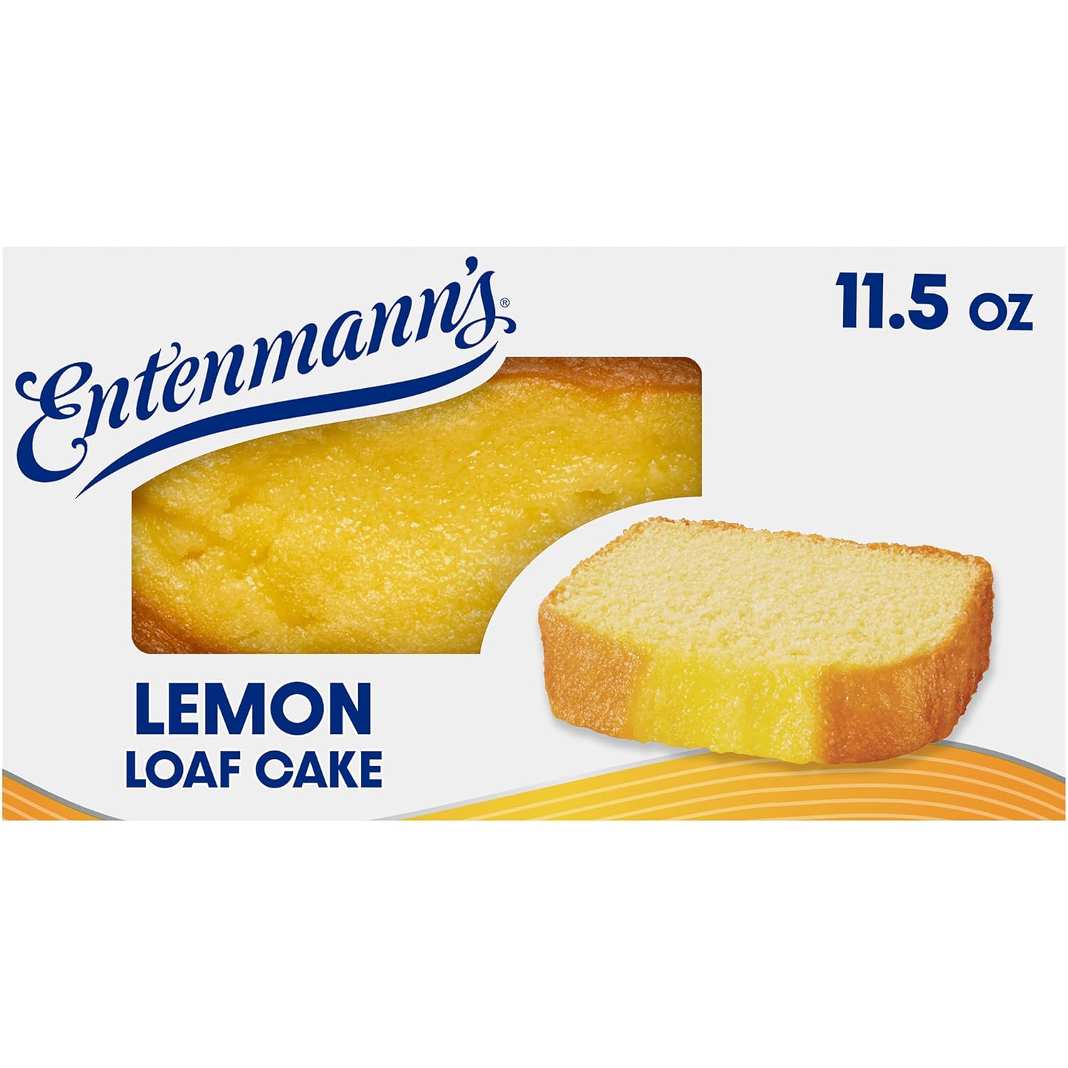 Entenmann's Lemon Loaf Cake - Moist Naturally Flavored 11.5 oz Box, Kosher Snack or Dessert