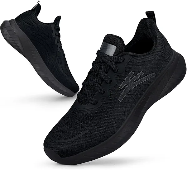 Puweco Breathable Running Shoes for Men Anti-Slip Mens Athletic Shoes Lightweight Mens Walking Sneakers for Gym Jogging Sports and Workout
