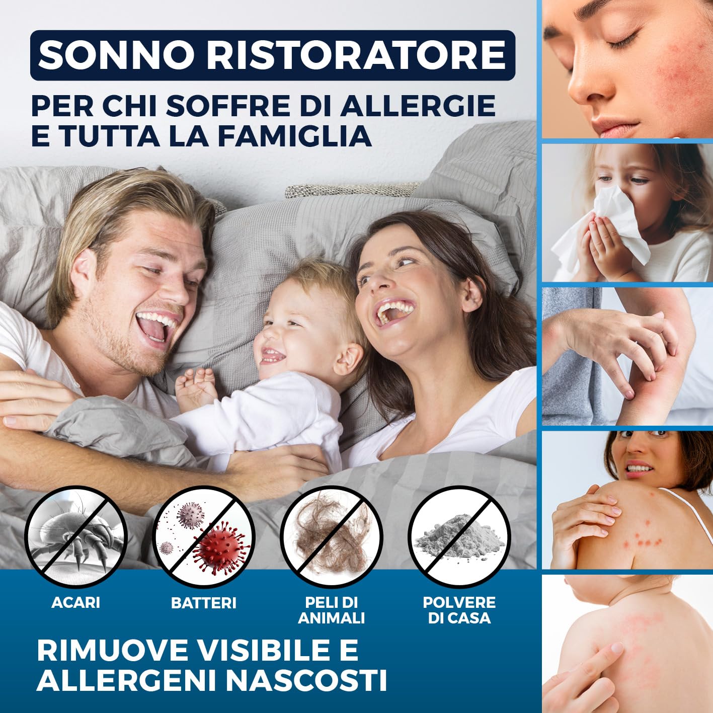 CLEANmaxx aspirapolvere per acari luce UV-C sterilizzante | Aspirapolvere per materassi con filtro HEPA, distrugge il 99,9% di tutti gli acari | Pulisce e disinfetta in un solo gesto