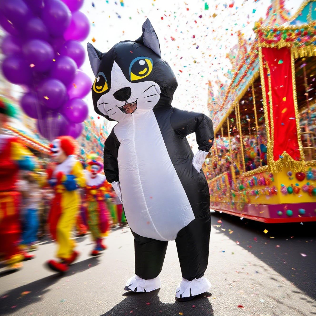 Inflatable Animal Costume Adult Outfit Blow Up Costumes Halloween Party Christmas Family Holiday Dress Up - Image 6