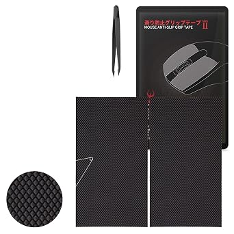 HOTLINEGAMES New 2.0 DIY Version Mouse Anti Slip Grip Tape for Gaming Mouse Skins,Sweat Resistant,Cut to Fit,Easy to Apply,Professional Mice Upgrade Kit