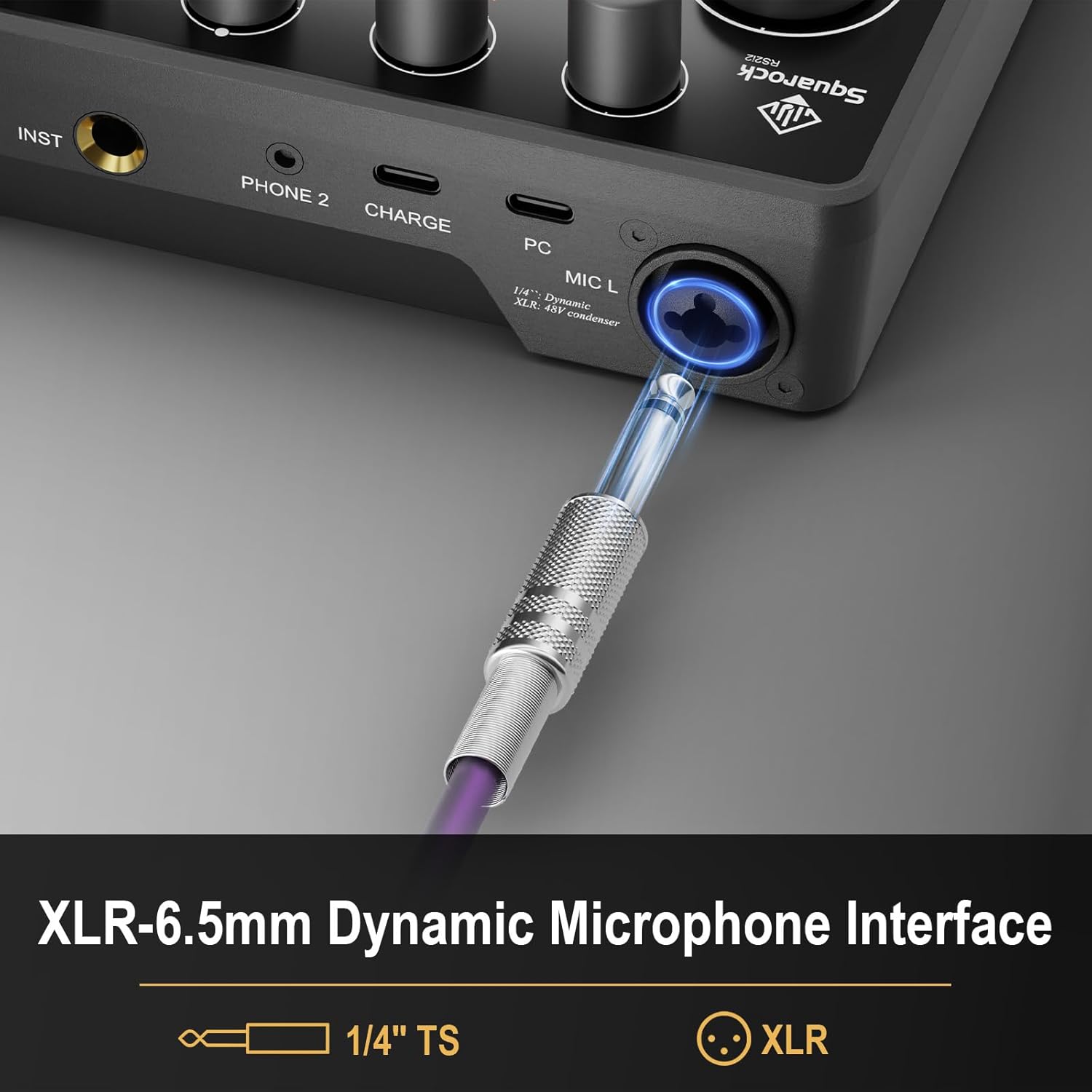 Podcast Equipment Bundle for 2, with XLR Dynamic Microphone, TF card, 5RGB,Surround Sound,Suitable for Live Streaming/TikTok/YouTube, Compatible with iOS,Android,PC,Camera RS2 - Image 3
